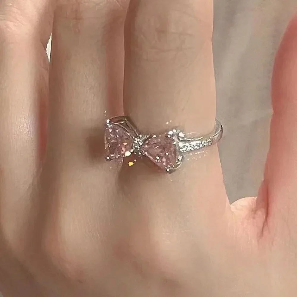 Fashion Adjustable Bow Ring Jewelry